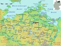 Karte von Mecklenburg Vorpommern